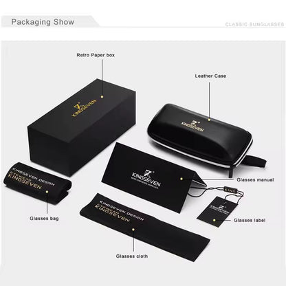 Kingseven Vintage Polarized Sunglasses For Men And Women 3
