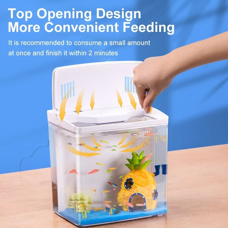 Mini Fish Tank With Self Circulating Filter System For Living Room Or Desktop 2