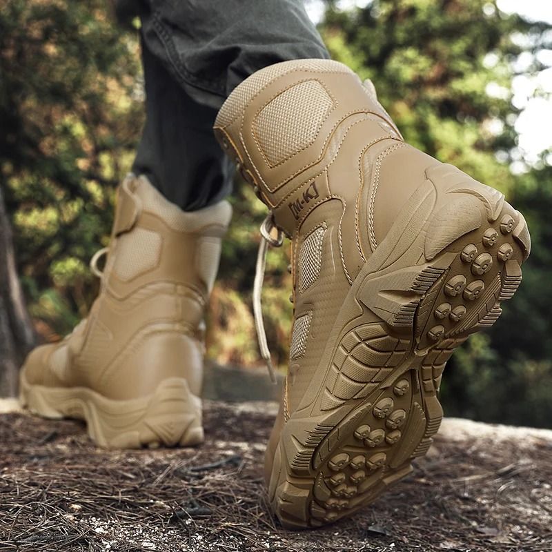Outdoor Waterproof Steel Toe Work Boots For Men With Anti Slip Sole And Safety Protection 1