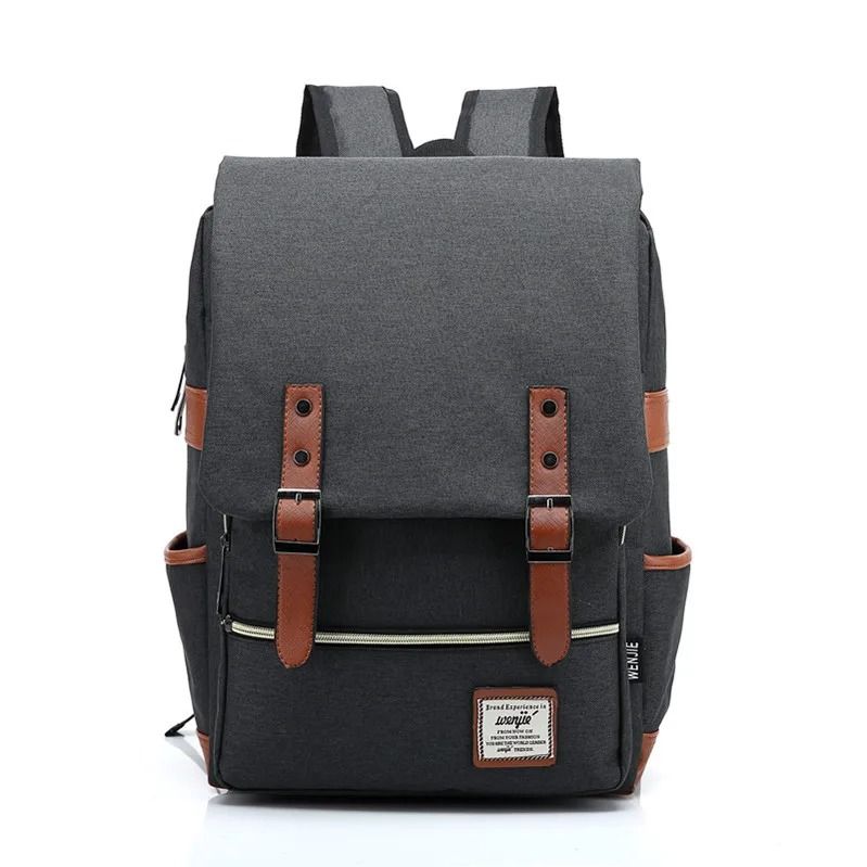 Vintage Oxford Waterproof Laptop Backpack With Large Capacity For Travel  School 11