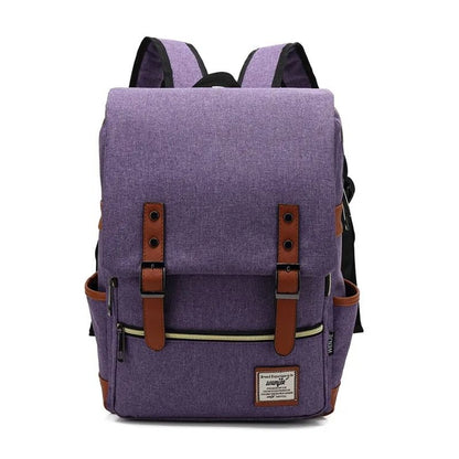 Vintage Oxford Waterproof Laptop Backpack With Large Capacity For Travel  School 13