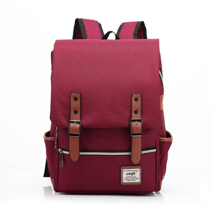 Vintage Oxford Waterproof Laptop Backpack With Large Capacity For Travel  School 14