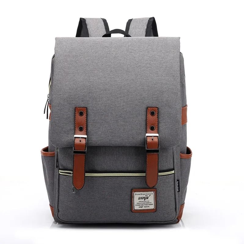Vintage Oxford Waterproof Laptop Backpack With Large Capacity For Travel  School 19