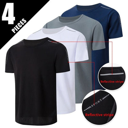 Quick Dry Gradient Sports T Shirt For Men 9