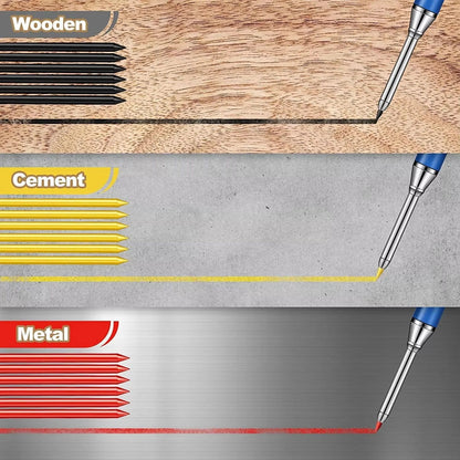 ProMark 2Piece 28 Mm Mechanical Carpenter Pencil Set With Sharpener 4