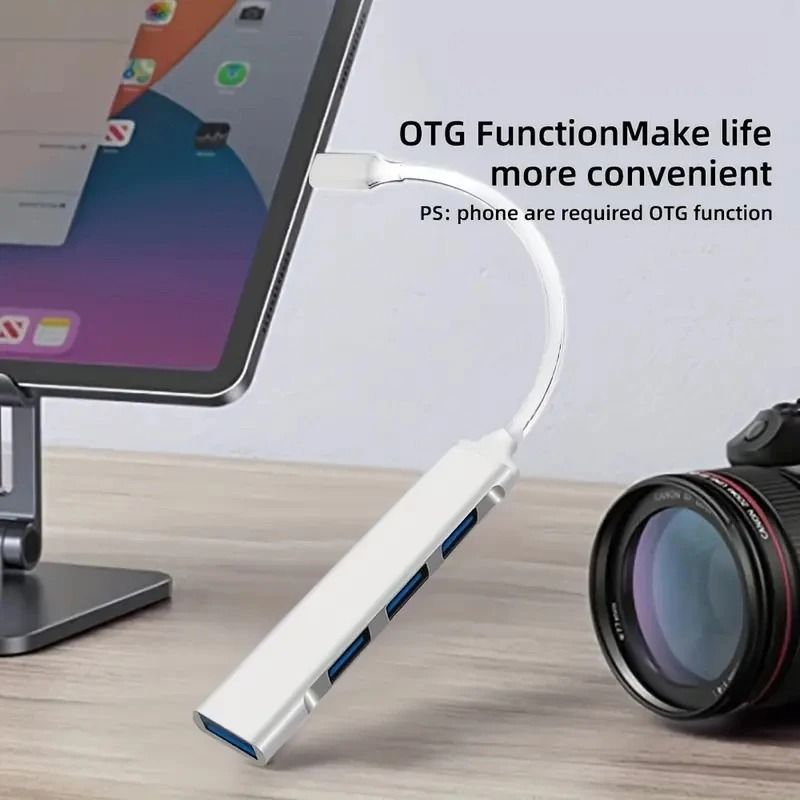 4 Port Type C USB Hub Splitter Adapter For Laptop And Computer 1
