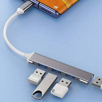 4 Port Type C USB Hub Splitter Adapter For Laptop And Computer 2
