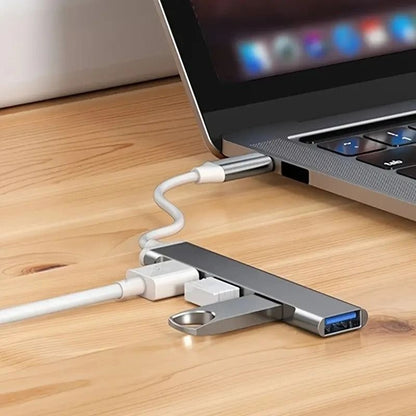 4 Port Type C USB Hub Splitter Adapter For Laptop And Computer 3