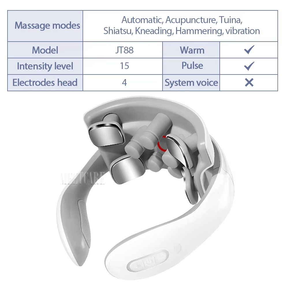 NeoFlex Smart Neck  Back Massager With Heat  TENS Pulse 9