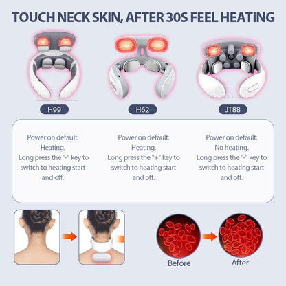 NeoFlex Smart Neck  Back Massager With Heat  TENS Pulse 2