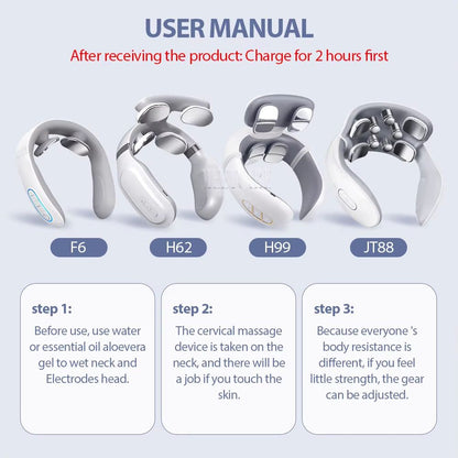 NeoFlex Smart Neck  Back Massager With Heat  TENS Pulse 4