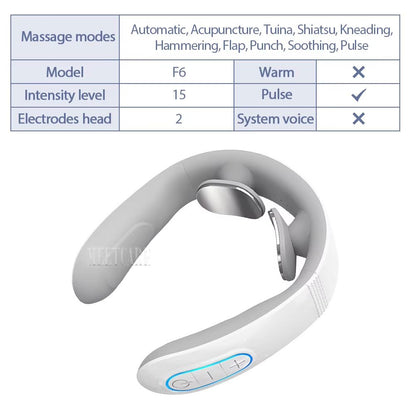 NeoFlex Smart Neck  Back Massager With Heat  TENS Pulse 6