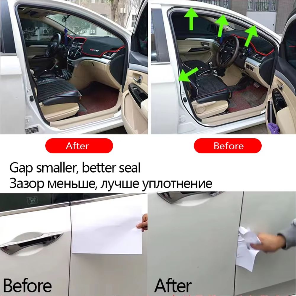 ProGuard Universal BShape Car Door Seal Strip Weatherstrip Rubber 2