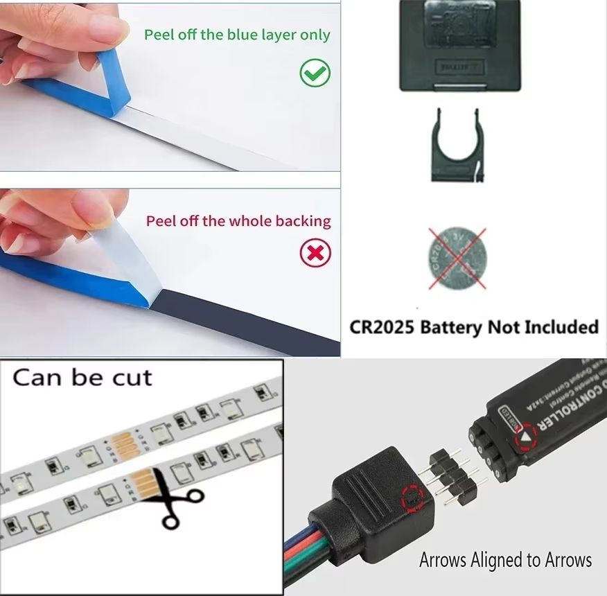 Smart RGB LED Strip Lights With Bluetooth  WiFi App Control  5V USB Powered 5050 Backlight For TV R 2