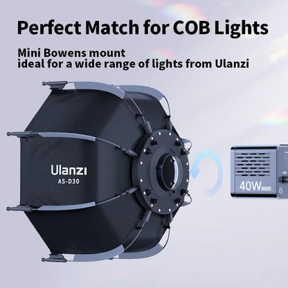 Octagonal 30cm Softbox With Mini Bowens Mount For Video And Photography Lighting 1