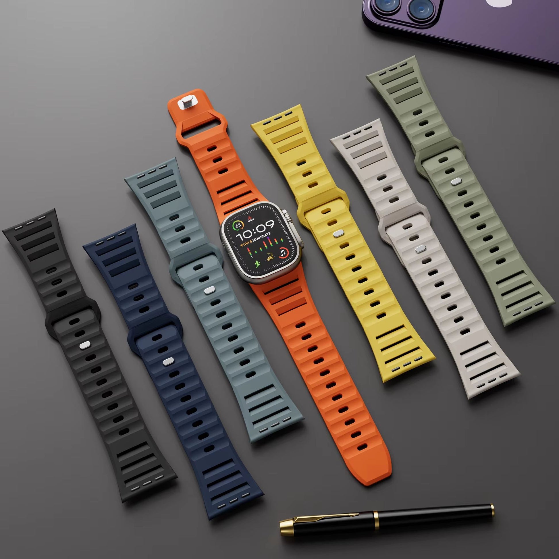 FlexFit Silicone Band For Apple Watch Ultra  Series 411 All Sizes 1