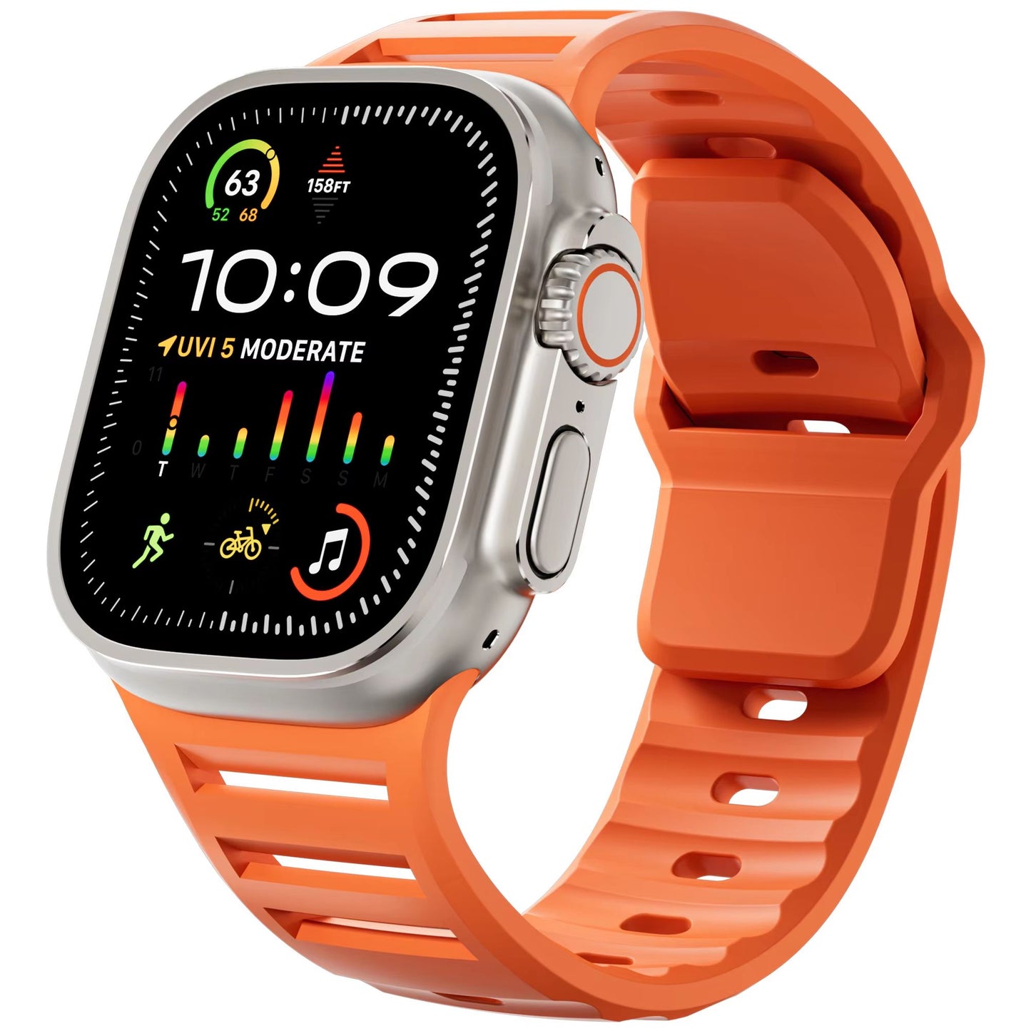 FlexFit Silicone Band For Apple Watch Ultra  Series 411 All Sizes 2