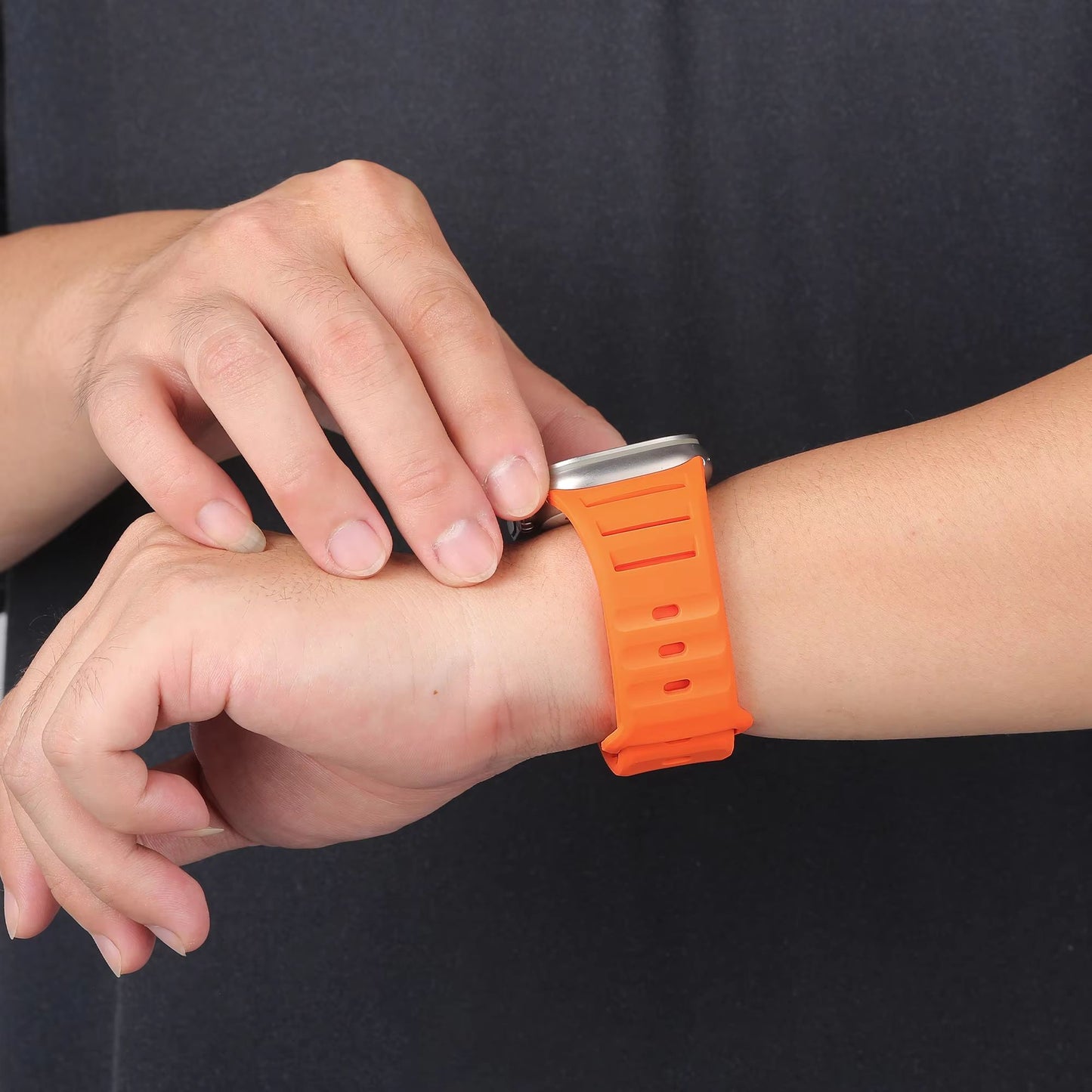 FlexFit Silicone Band For Apple Watch Ultra  Series 411 All Sizes 4