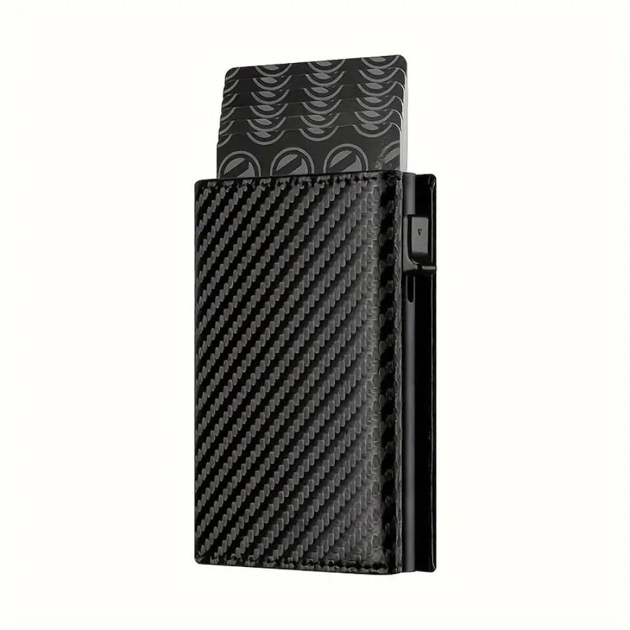 Mens Wallet With PopUp Metal Card Holder And RFID Protection 7