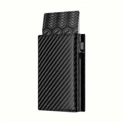Mens Wallet With PopUp Metal Card Holder And RFID Protection 7