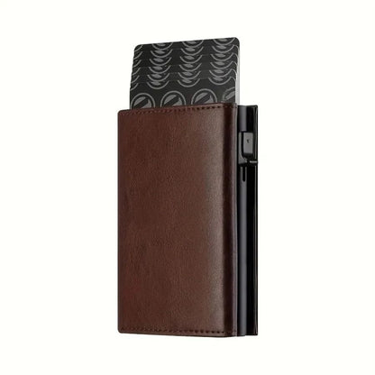 Mens Wallet With PopUp Metal Card Holder And RFID Protection 8