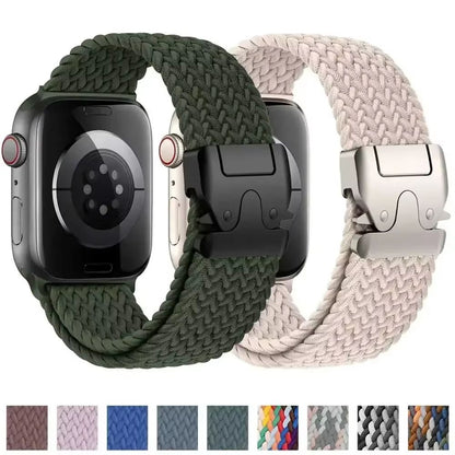 Soft Braided Solo Loop Band For Apple Watch  Stretchable Nylon Strap For Ultra Series 10 9 8 SE  Mo 1