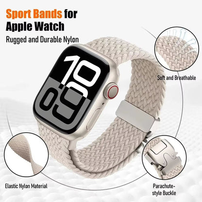 Soft Braided Solo Loop Band For Apple Watch  Stretchable Nylon Strap For Ultra Series 10 9 8 SE  Mo 2