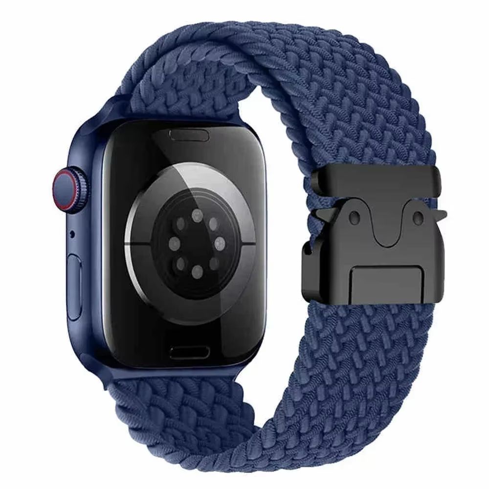 Soft Braided Solo Loop Band For Apple Watch  Stretchable Nylon Strap For Ultra Series 10 9 8 SE  Mo 11