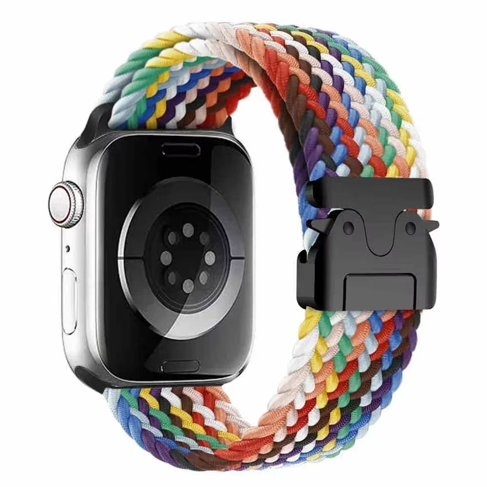 Soft Braided Solo Loop Band For Apple Watch  Stretchable Nylon Strap For Ultra Series 10 9 8 SE  Mo 19