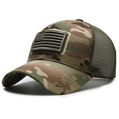 New Mesh Breathable Cap Personality Sticker Embroidery Baseball Hat Outdoor Sunscreen Cap For Men A 1