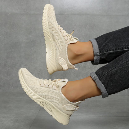 Trendy Fly Weaving Women Shoes, New Fashion Leisure Sports Single Shoes Wholesale Factory Casual Sneakers