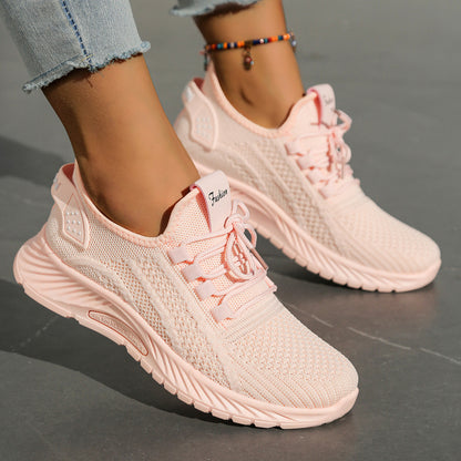 Trendy Fly Weaving Women Shoes, New Fashion Leisure Sports Single Shoes Wholesale Factory Casual Sneakers