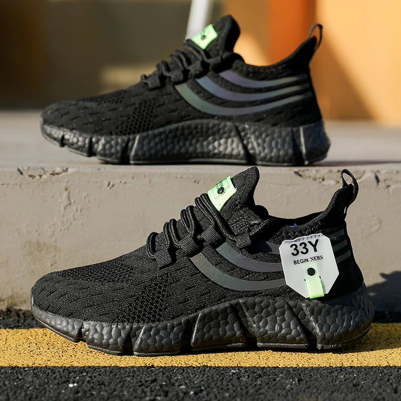 Lightweight Outdoor Mesh Running Shoes For Men Summer Breathable Casual Sneakers  Athletic Jogging  1
