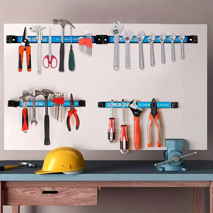 HeavyDuty Magnetic Tool Holder Bar  Wall Mount Organizer Rack For Garage Workshop Or Home 1