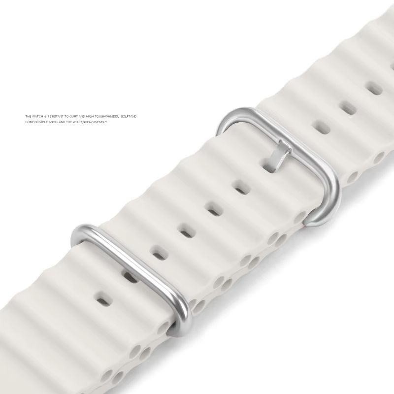 Premium Ocean Band For Apple Watch  Rugged Silicone Sport Strap For Series 103 Ultra Ultra 2 SE 9