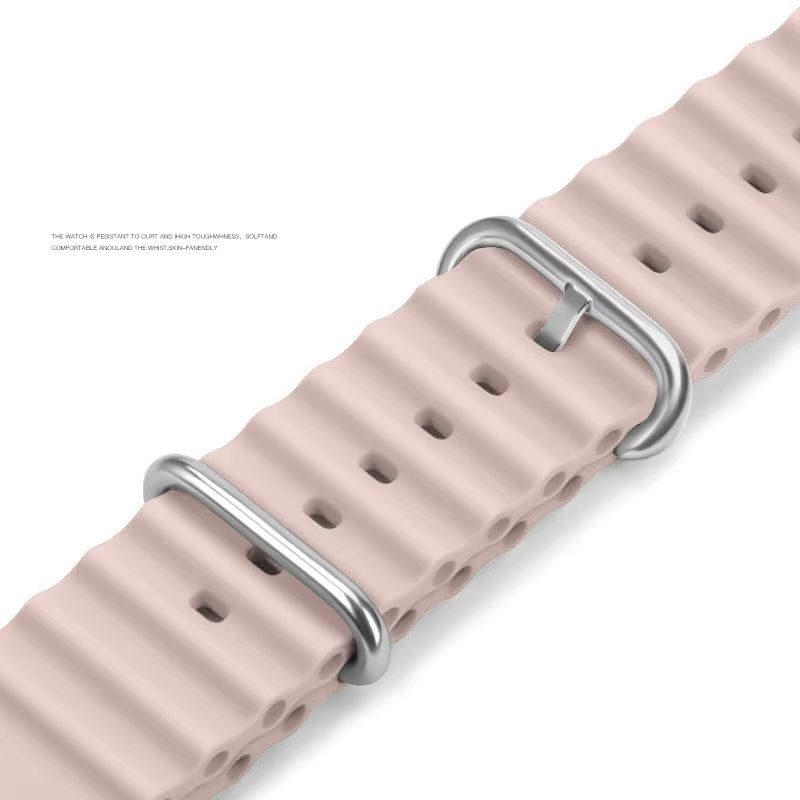 Premium Ocean Band For Apple Watch  Rugged Silicone Sport Strap For Series 103 Ultra Ultra 2 SE 15