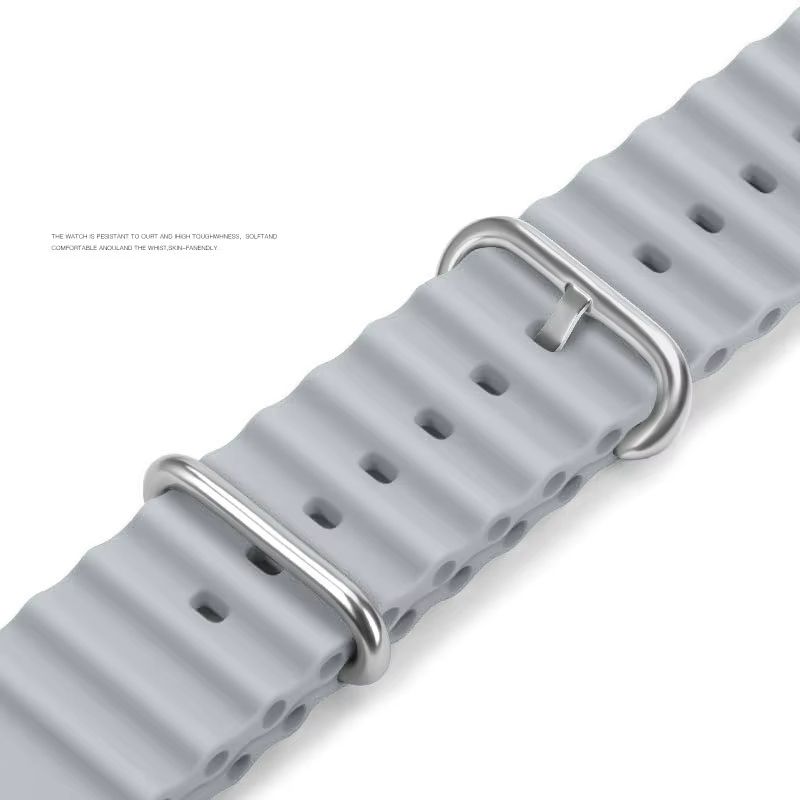 Premium Ocean Band For Apple Watch  Rugged Silicone Sport Strap For Series 103 Ultra Ultra 2 SE 17