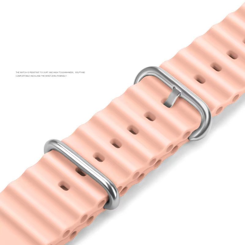 Premium Ocean Band For Apple Watch  Rugged Silicone Sport Strap For Series 103 Ultra Ultra 2 SE 21