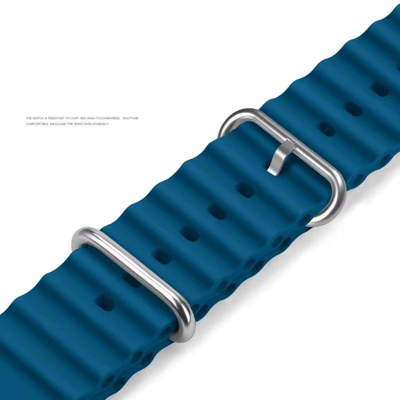 Premium Ocean Band For Apple Watch  Rugged Silicone Sport Strap For Series 103 Ultra Ultra 2 SE 22
