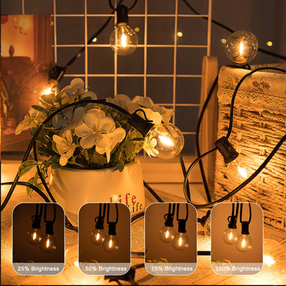 Waterproof Shatterproof LED Globe Bulb Garland String Lights Outdoor Patio And Christmas Decor 1