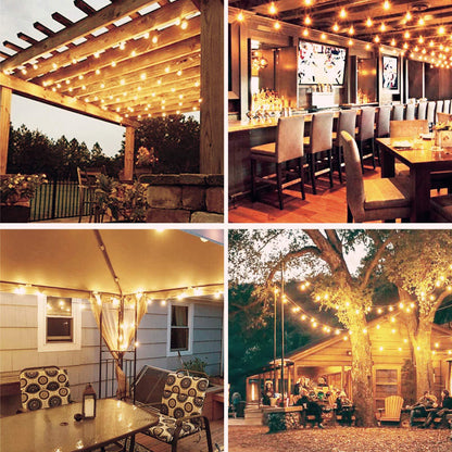 Waterproof Shatterproof LED Globe Bulb Garland String Lights Outdoor Patio And Christmas Decor 5
