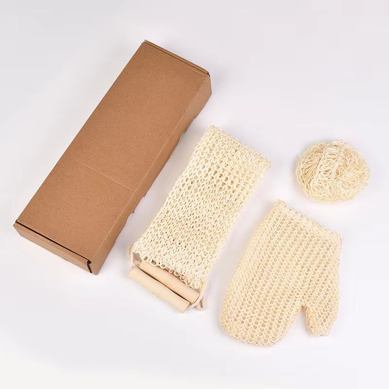 Natural Ramie Jute Exfoliating Bath Towel  Back Scrubber  Shower Strap For Deep Body Cleansing 7