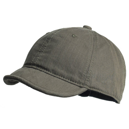Cotton Baseball Cap Vintage Short Brim Dad Hat Adjustable Trucker Style Low Profile Cap For Men And 6