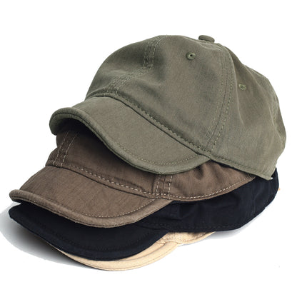 Cotton Baseball Cap Vintage Short Brim Dad Hat Adjustable Trucker Style Low Profile Cap For Men And 5