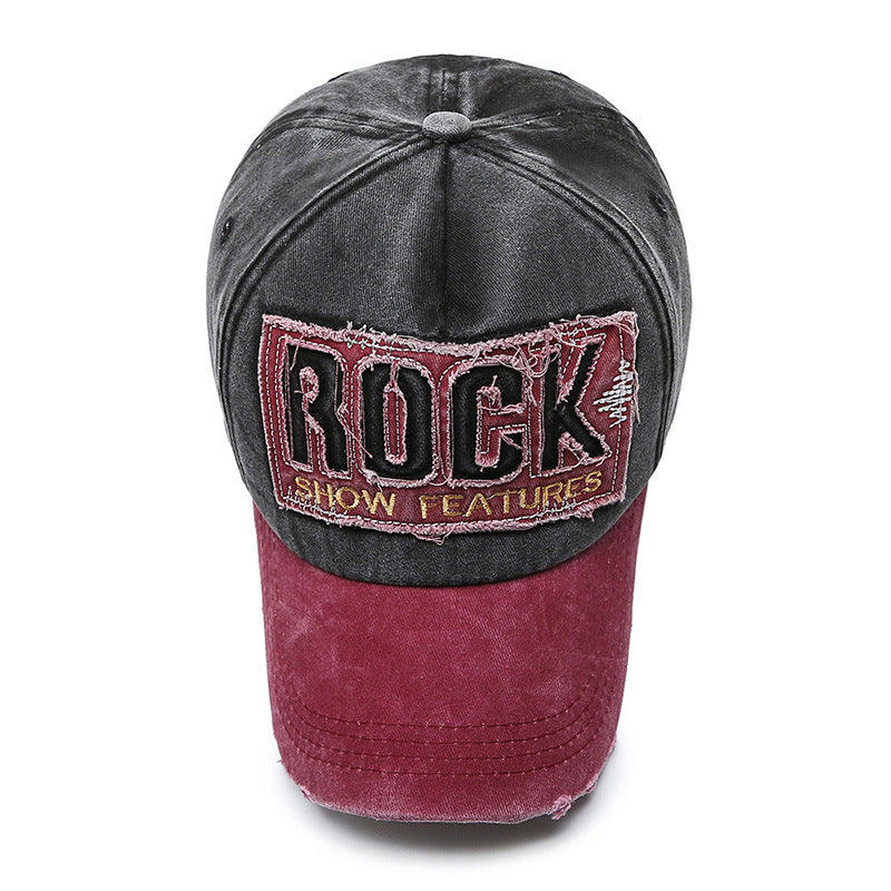 Fashion Washed Korean Denim Cap Unisex Shabby Letters Baseball Hat For Spring And Autumn 3