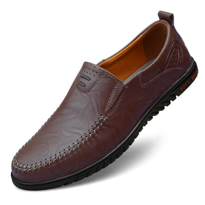 Mens Comfortable SoftSoled SlipOn Loafers Premium Leather Casual  Formal Shoes For Business And Eve