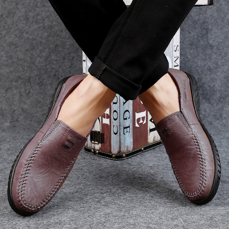 Mens Comfortable SoftSoled SlipOn Loafers Premium Leather Casual  Formal Shoes For Business And Eve