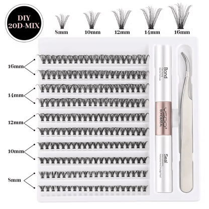 DIY Lash Extension Kit With Bond And Seal For Natural Volume Lashes 1