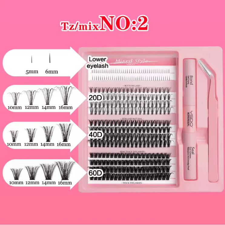 DIY Lash Extension Kit With Bond And Seal For Natural Volume Lashes 3