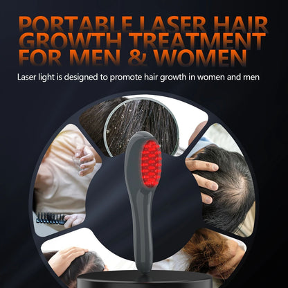 LED Hair Growth Comb 650 Nm Red Light Scalp Massager 4